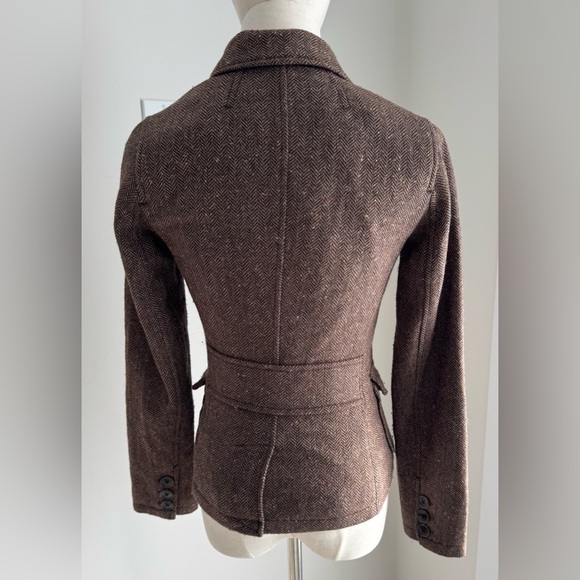 Vintage Look - Jacob: Brown Herringbone Blazer - Picture 3 of 11